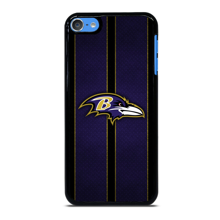 BALTIMORE RAVENS NFL METAL STRIPE iPod Touch 7 Case Cover