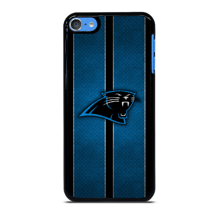 CAROLINA PANTHERS NFL METAL STRIPE iPod Touch 7 Case Cover