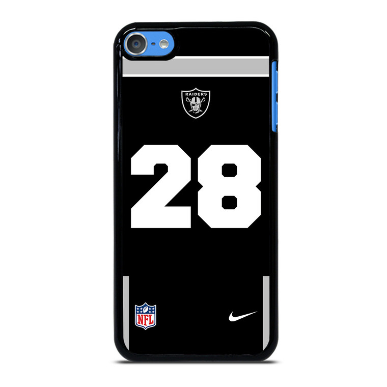 LAS VEGAS RAIDERS JOSH JACOBS 28 NFL NIKE iPod Touch 7 Case Cover