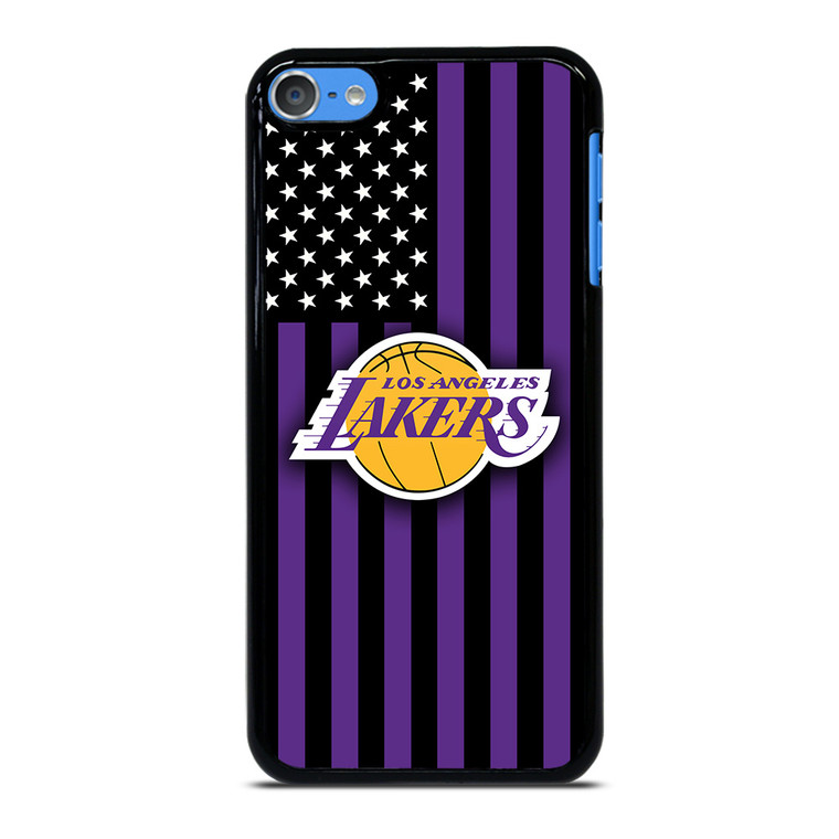 LOS ANGELES LAKERS NBA USA FLAG iPod Touch 7 Case Cover
