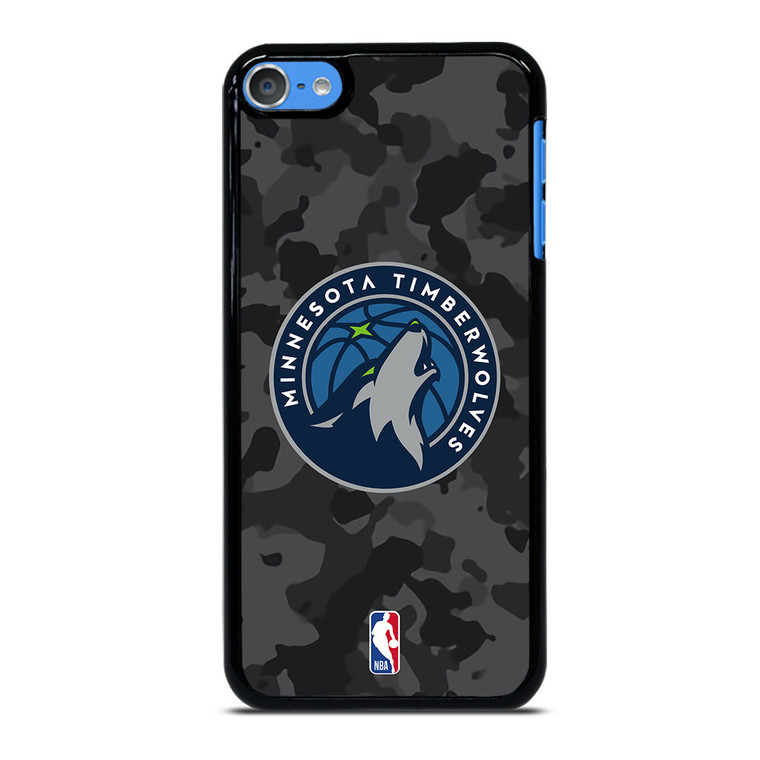 MINNESOTA TIMBERWOLVES BLACK CAMO iPod Touch 7 Case Cover