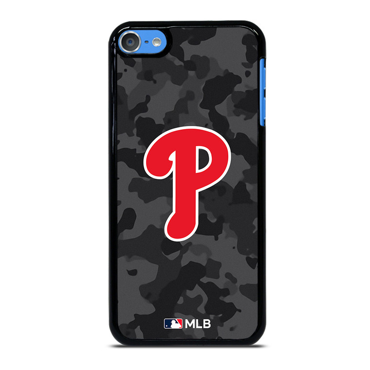 PHILADELPHIA PHILLIES BASEBALL BLACK CAMO iPod Touch 7 Case Cover