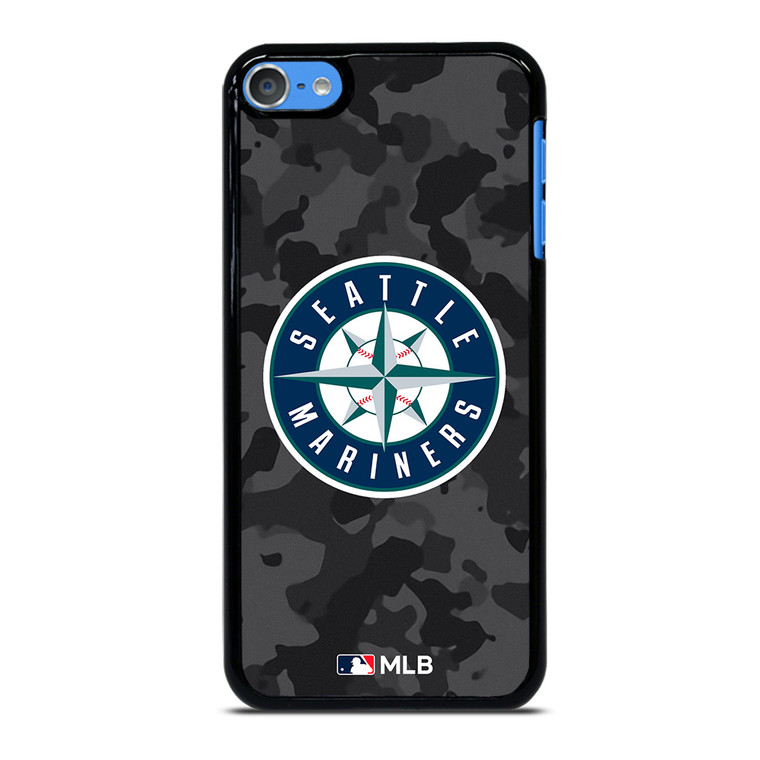 SEATTLE MARINERS BASEBALL BLACK CAMO iPod Touch 7 Case Cover