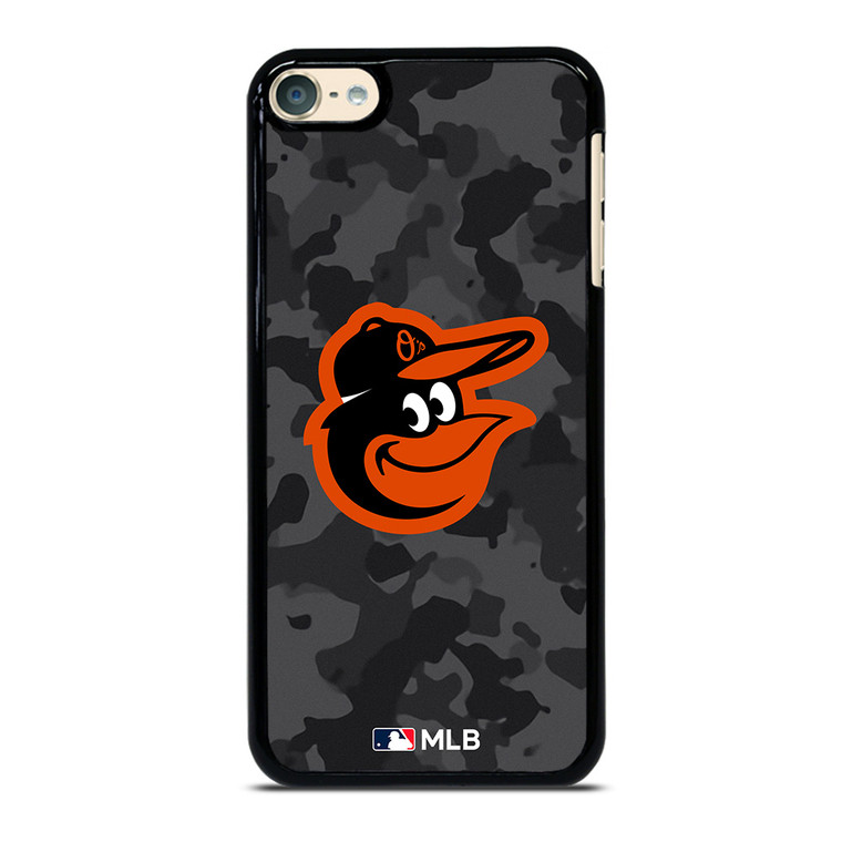 BALTIMORE ORIOLES BASEBALL BLACK CAMO iPod Touch 6 Case Cover