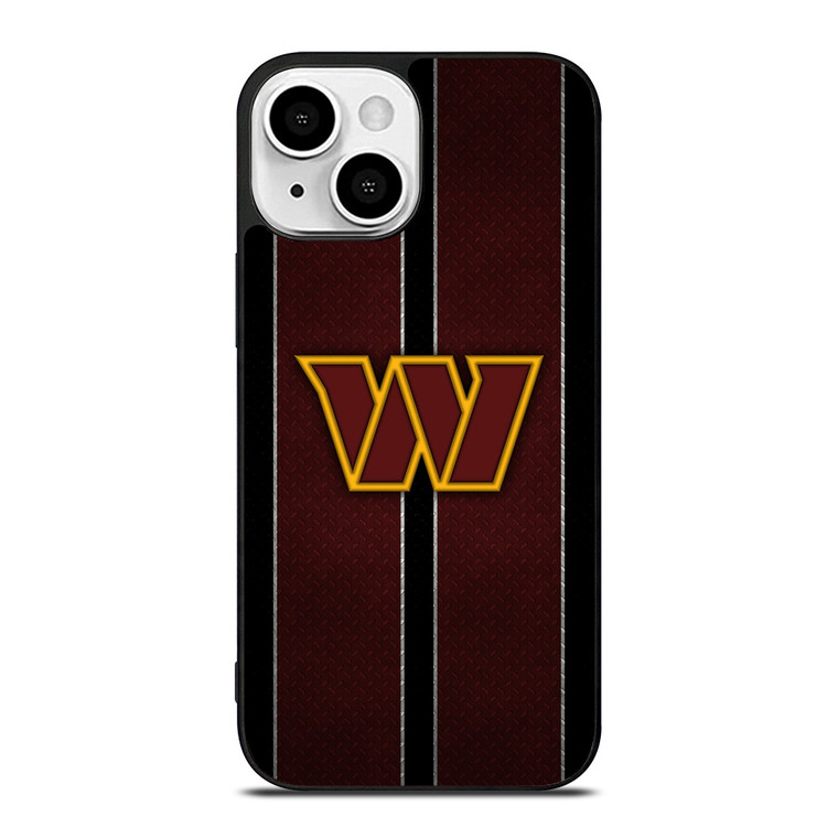 WASHINGTON COMMANDERS NFL METAL STRIPE iPhone 13 Mini Case Cover