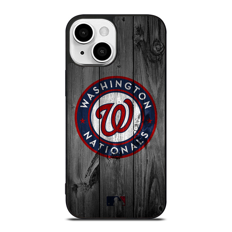 WASHINGTON NATIONALS BASEBALL MLB WOOD LOGO iPhone 13 Mini Case Cover