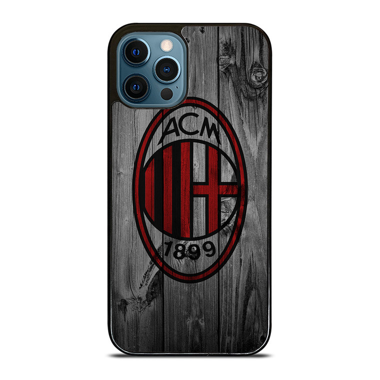 AC MILAN FOOTBALL WOODEN LOGO iPhone 12 Pro Max Case Cover