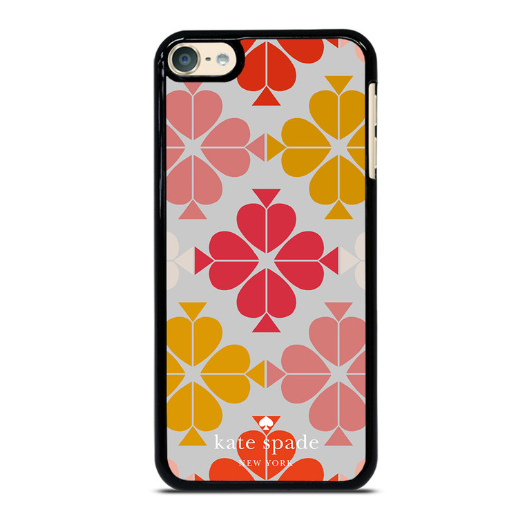 KATE SPADE JACQUARD PINK YELLOW iPod Touch 6 Case Cover