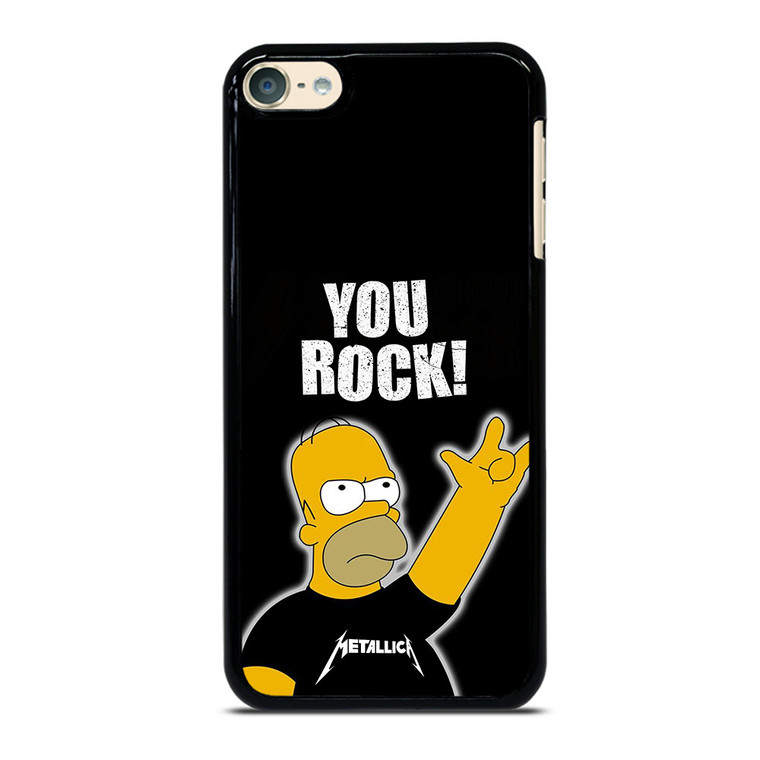 METALLICA ROCK HOMER SIMPSONS iPod Touch 6 Case Cover