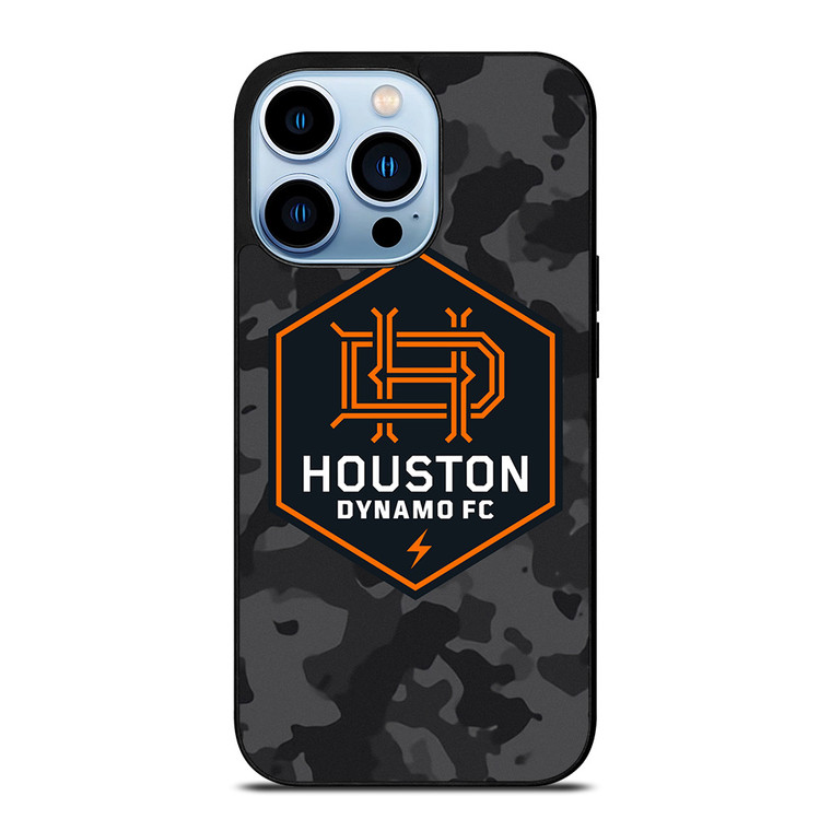 HOUSTON DYNAMO FC MLS BLACK CAMO iPhone 13 Pro Max Case Cover