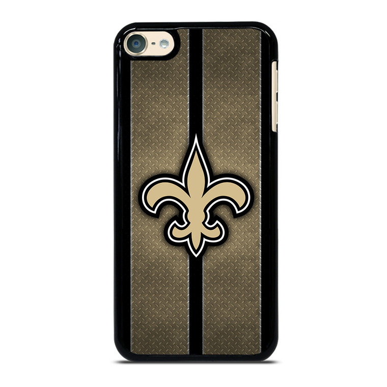 NEW ORLEANS SAINTS NFL METAL STRIPE iPod Touch 6 Case Cover