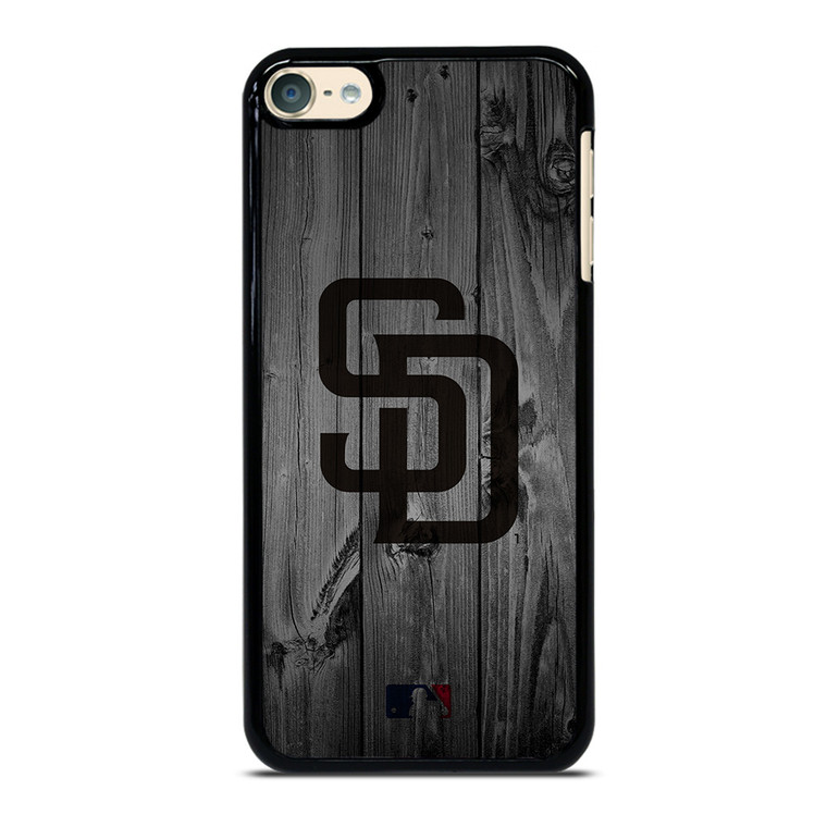 SAN DIEGO PADRES BASEBALL MLB WOOD LOGO iPod Touch 6 Case Cover