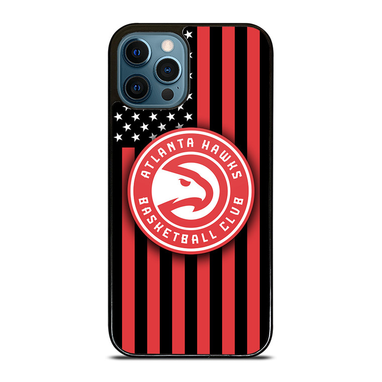 ATLANTA HAWKS NBA USA FLAG iPhone 12 Pro Max Case Cover