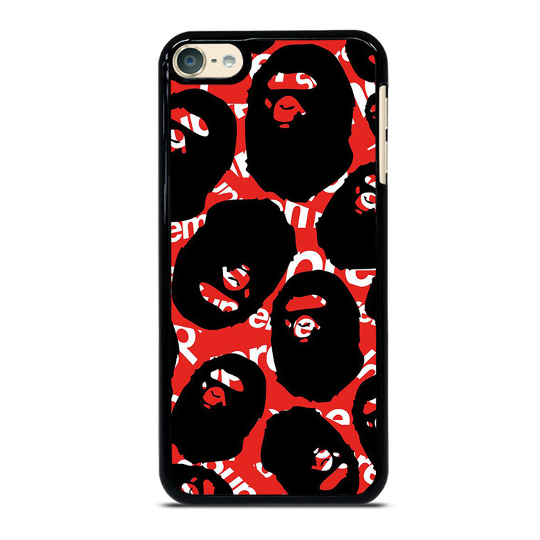SUPREME X BAPE A BATHING APE iPod Touch 6 Case Cover