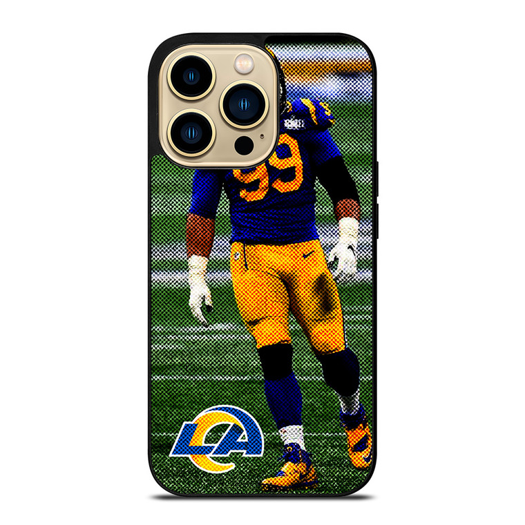 AARON DONALD 99 LOS ANGELES RAMS NFL FOOTBALL 2 iPhone 14 Pro Max Case Cover