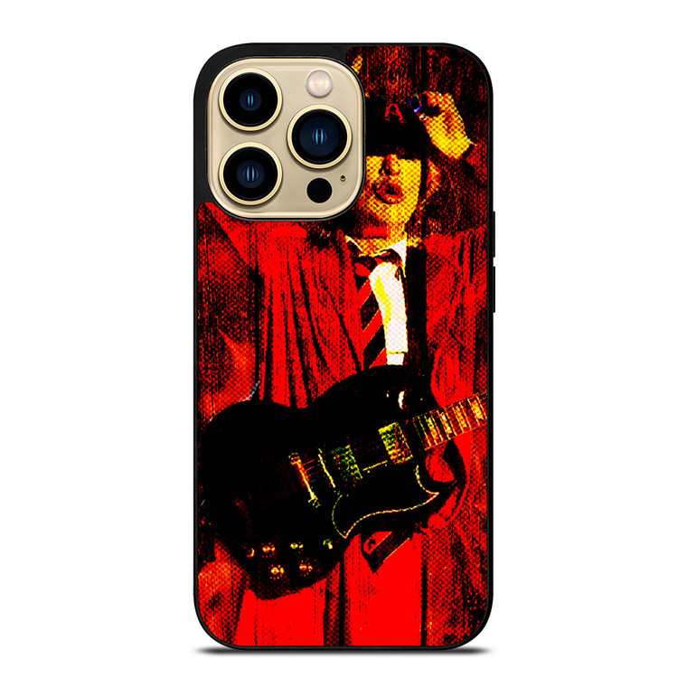 ACDC ANGUS YOUNG ROCK BAND iPhone 14 Pro Max Case Cover