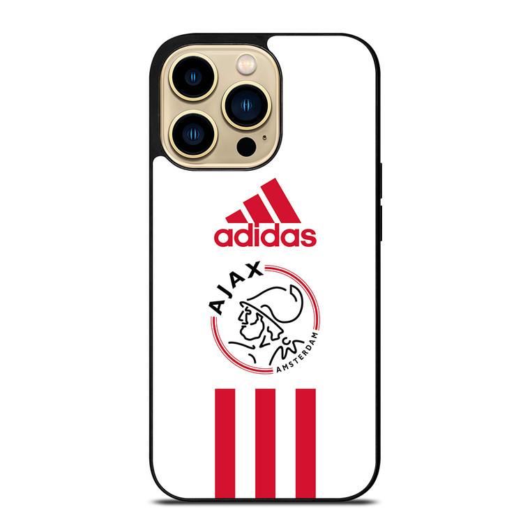 AJAX AMSTERDAM FC ADIDAS STRIPES iPhone 14 Pro Max Case Cover