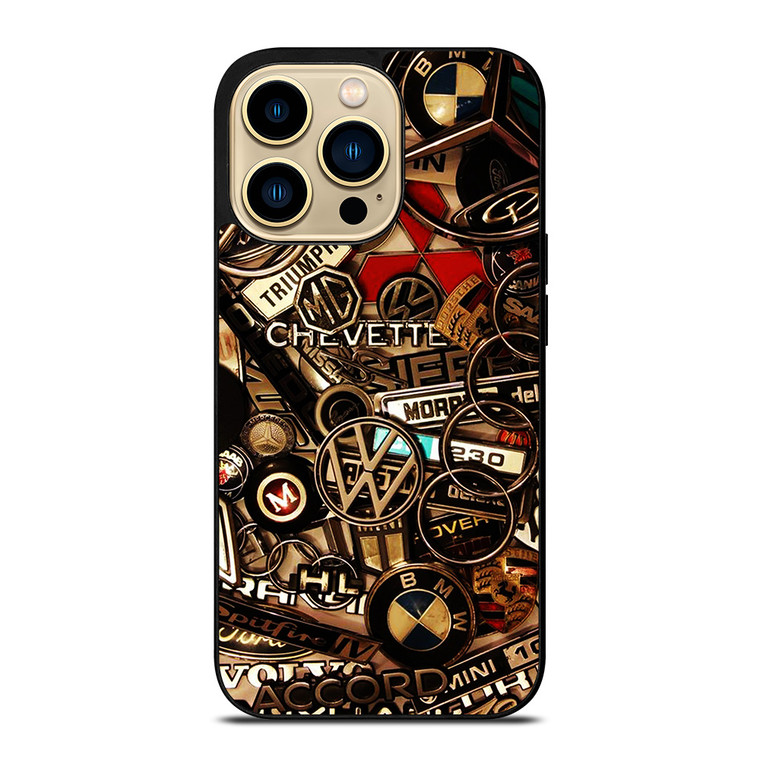 ALL CARS METAL LOGO iPhone 14 Pro Max Case Cover