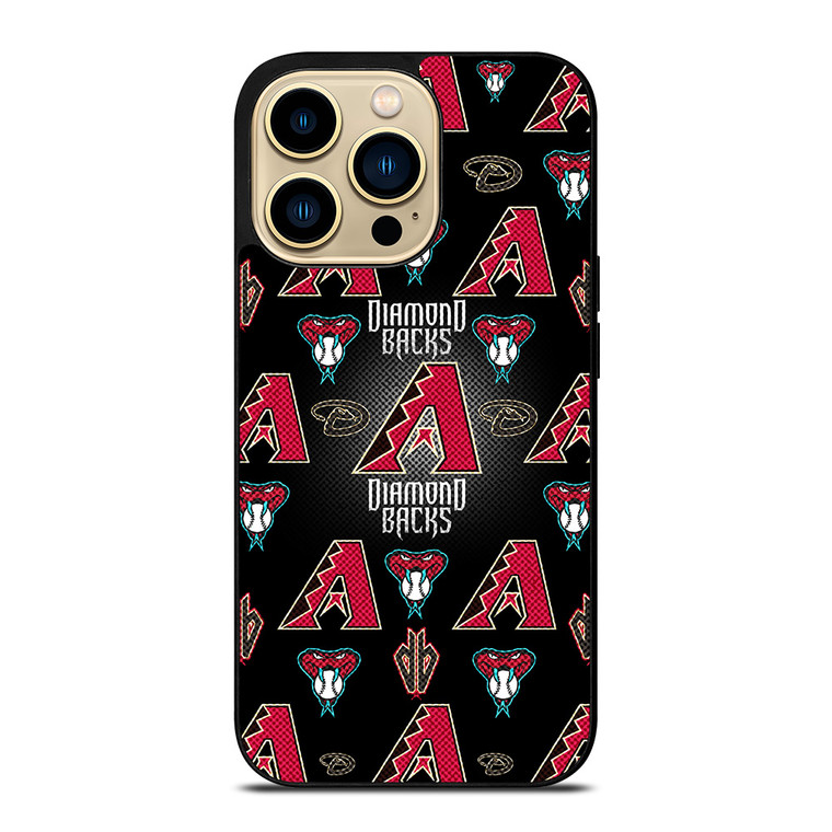 ARIZONA DIAMONDBACKS MLB BASEBALL PATTERN iPhone 14 Pro Max Case Cover