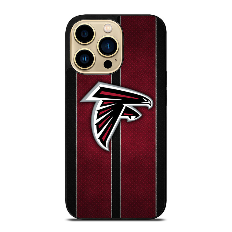 ATLANTA FALCONS NFL METAL STRIPE iPhone 14 Pro Max Case Cover