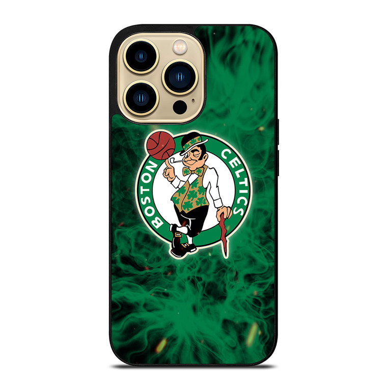 BOSTON CELTICS BASKETBALL NBA FIRE iPhone 14 Pro Max Case Cover