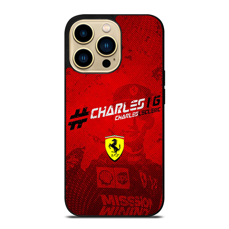 CHARLES LECLERC FERRARI FORMULA ONE F1 RACING 5 iPhone 14 Pro Max Case Cover