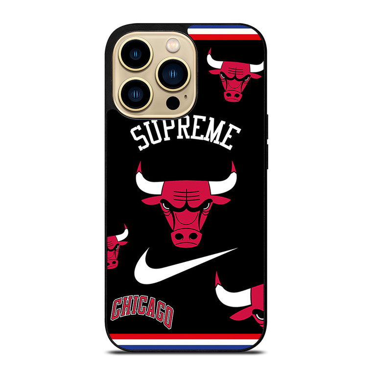 CHICAGO BULLS NBA X SUPREME NIKE iPhone 14 Pro Max Case Cover CHICAGO BULLS NBA X SUPREME NIKE iPhone 14 Pro Max Case Cover
