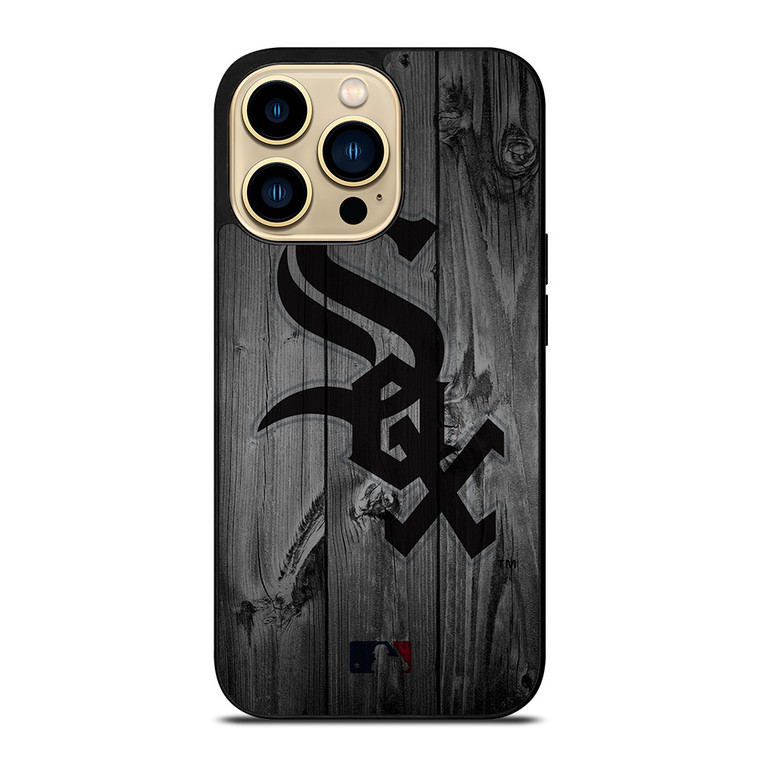CHICAGO WHITE SOX BASEBALL MLB WOOD LOGO iPhone 14 Pro Max Case Cover