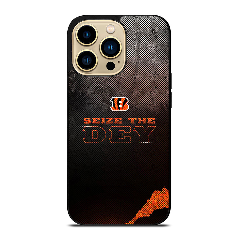 CINCINNATI BENGALS NFL FOOTBALL SEIZE THE DEY iPhone 14 Pro Max Case Cover