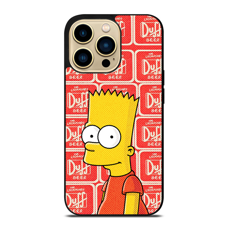 DUFF BEER BART SIMPSONS iPhone 14 Pro Max Case Cover