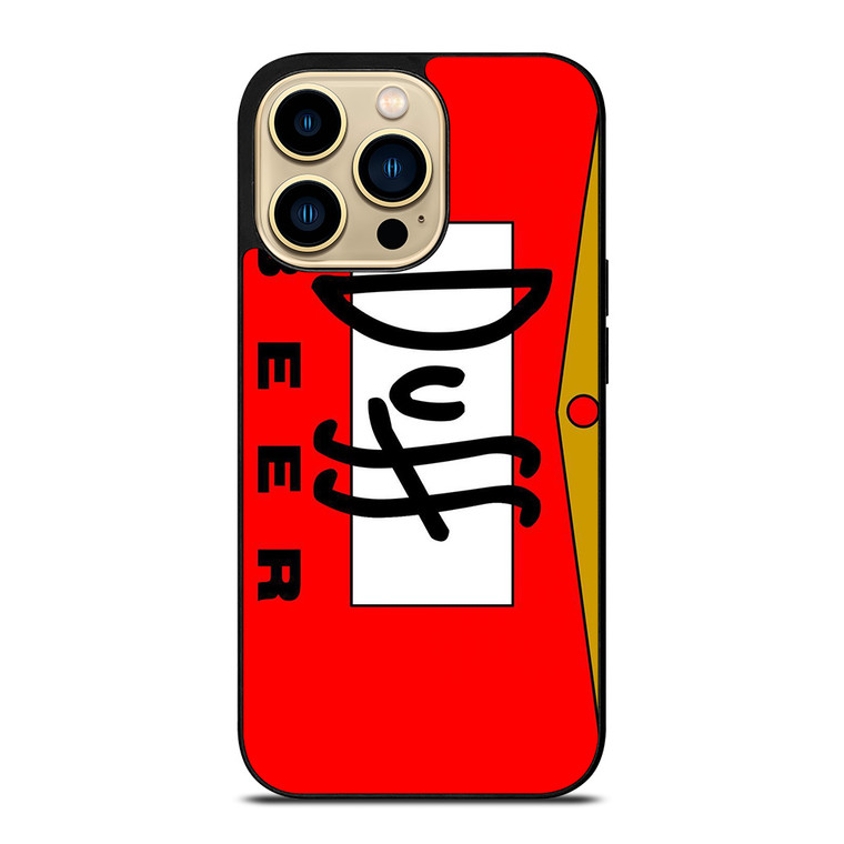 DUFF BEER THE SIMPSONS CARTOON iPhone 14 Pro Max Case Cover