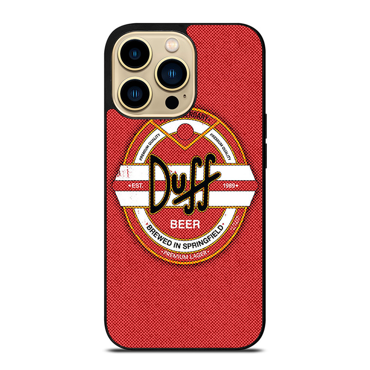 DUFF BEER THE SIMPSONS LOGO 2 iPhone 14 Pro Max Case Cover