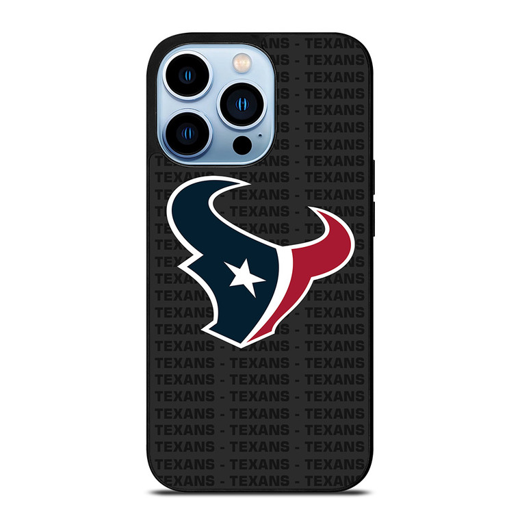 HOUSTON TEXANS FOOTBALL TEXT iPhone 13 Pro Max Case Cover