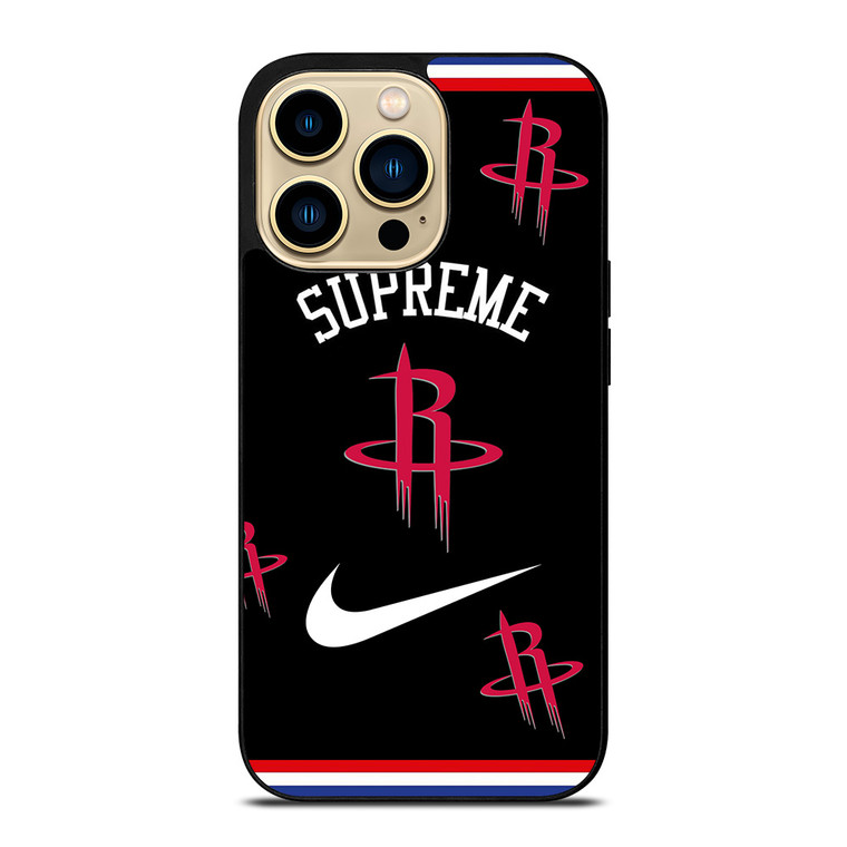 HOUSTON ROCKETS NBA X SUPREME NIKE iPhone 14 Pro Max Case Cover