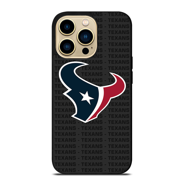 HOUSTON TEXANS FOOTBALL TEXT iPhone 14 Pro Max Case Cover