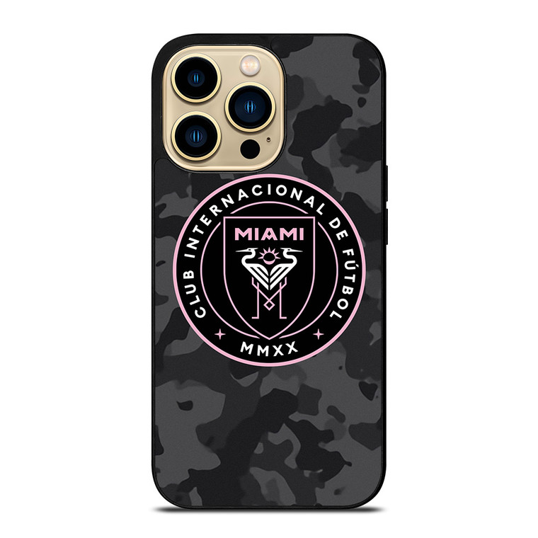 INTER MIAMI CF MLS BLACK CAMO iPhone 14 Pro Max Case Cover