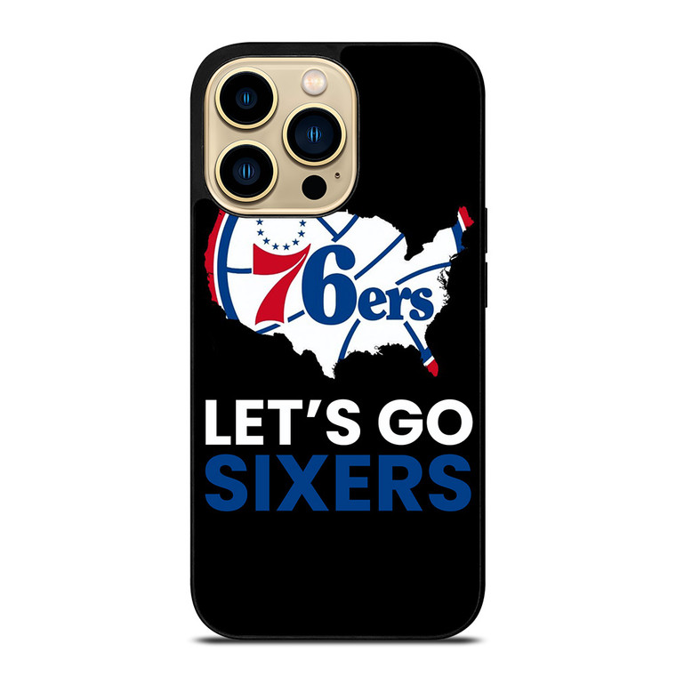 LETS GO PHILADELPHIA 76ERS NBA BASKETBALL 2 iPhone 14 Pro Max Case Cover