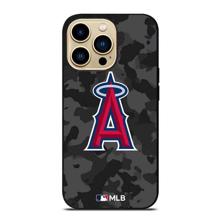 LOS ANGELES ANGELS BASEBALL BLACK CAMO iPhone 14 Pro Max Case Cover