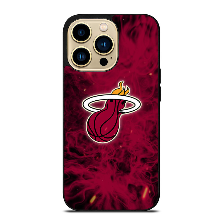 MIAMI HEAT BASKETBALL NBA FIRES iPhone 14 Pro Max Case Cover