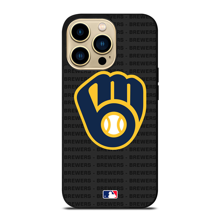 MILWAUKEE BREWERS BASEBALL BLACK iPhone 14 Pro Max Case Cover