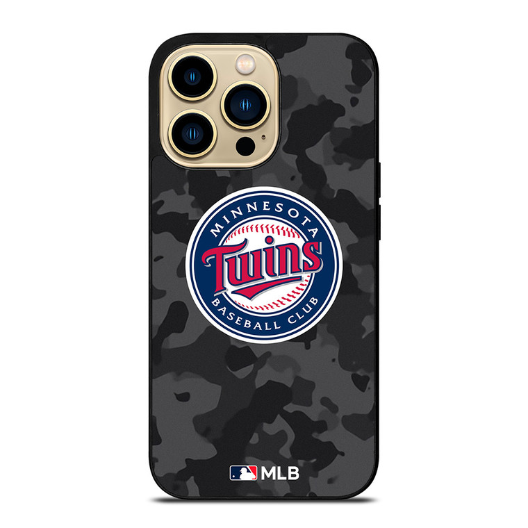 MINNESOTA TWINS BASEBALL BLACK CAMO iPhone 14 Pro Max Case Cover MINNESOTA TWINS BASEBALL BLACK CAMO iPhone 14 Pro Max Case Cover