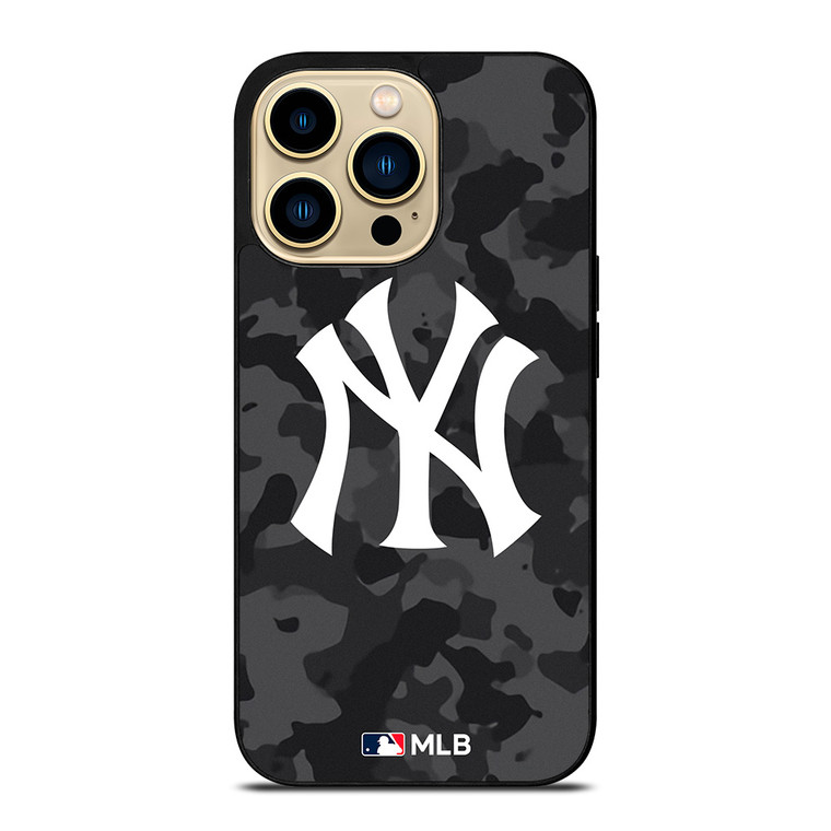 NEW YORK YANKEES BASEBALL BLACK CAMO iPhone 14 Pro Max Case Cover