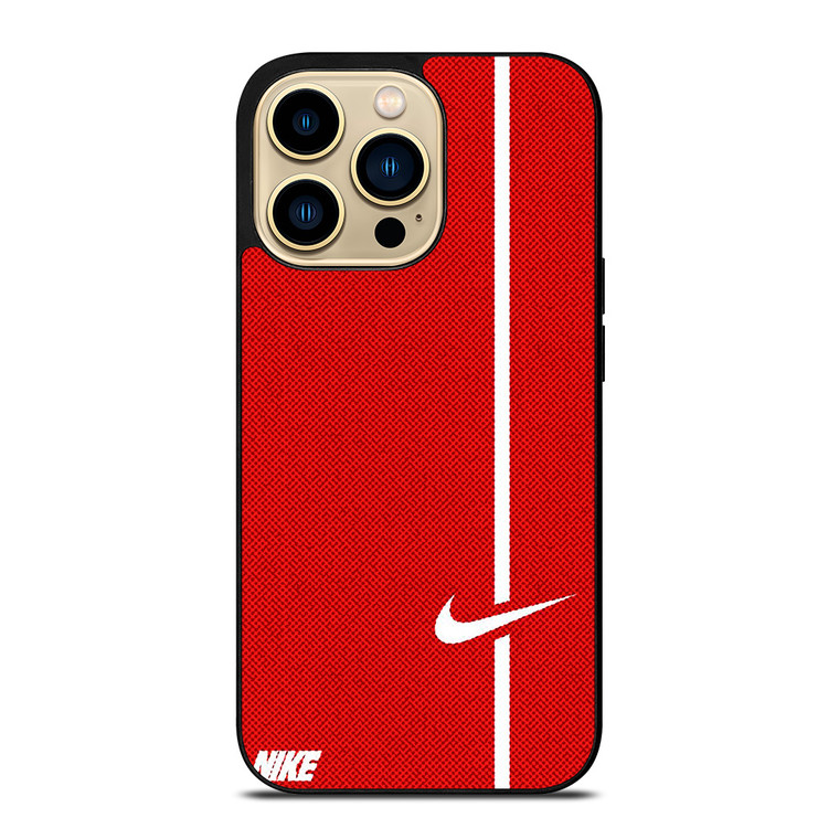 NIKE LOGO RED STRIPE iPhone 14 Pro Max Case Cover