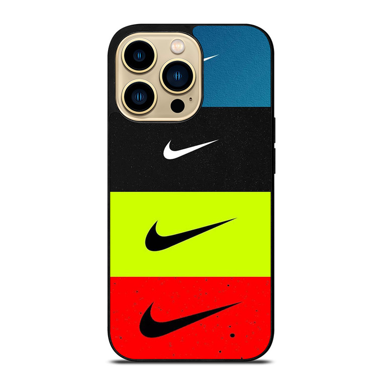 NIKE SWOOSH STRIPE COLORS iPhone 14 Pro Max Case Cover