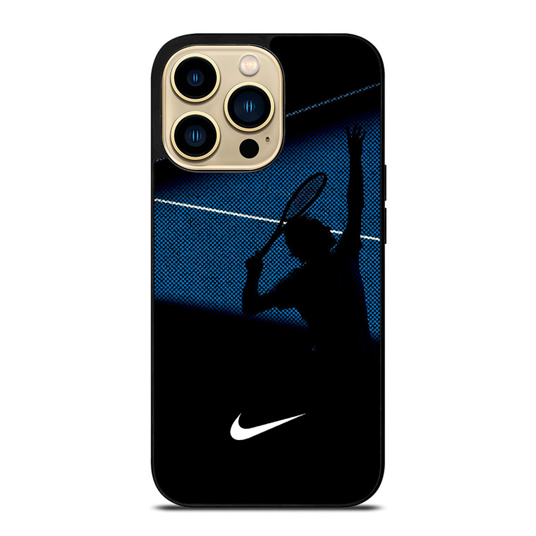 NIKE TENNIS ROGER FEDERER SILHOUETTE iPhone 14 Pro Max Case Cover