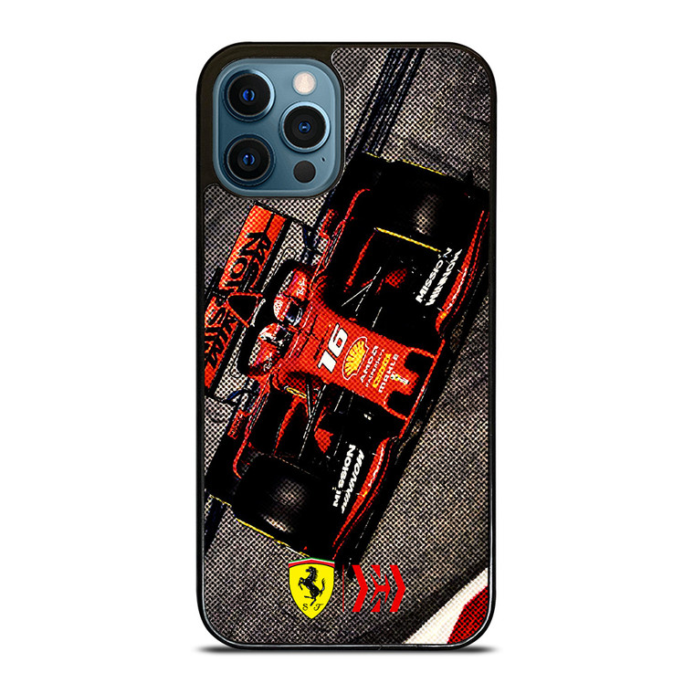 CHARLES LECLERC FERRARI FORMULA ONE F1 RACING 3 iPhone 12 Pro Max Case Cover