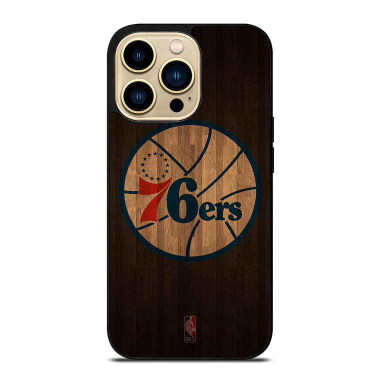 PHILADELPHIA 76ERS BASKETBALL COURT NBA iPhone 14 Pro Max Case Cover
