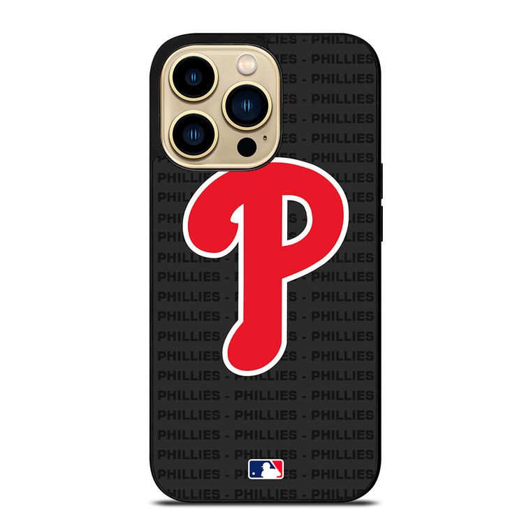 PHILADELPHIA PHILLIES BASEBALL BLACK iPhone 14 Pro Max Case Cover