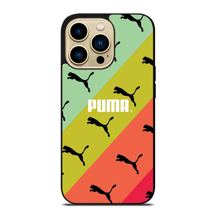 PUMA LOGO STRIPE PATTERN iPhone 14 Pro Max Case Cover