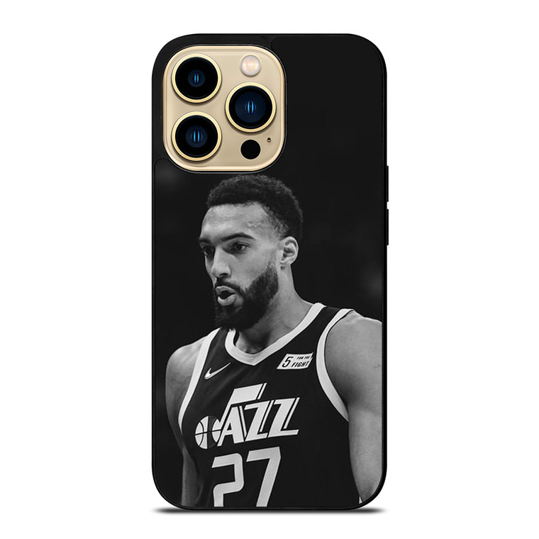 RUDY GOBERT UTAH JAZZ BLACK iPhone 14 Pro Max Case Cover
